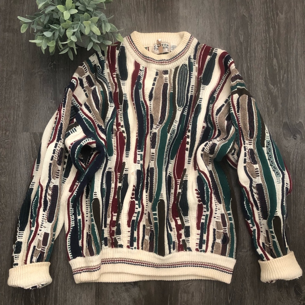 Vntg funky grandpa sweater🌼